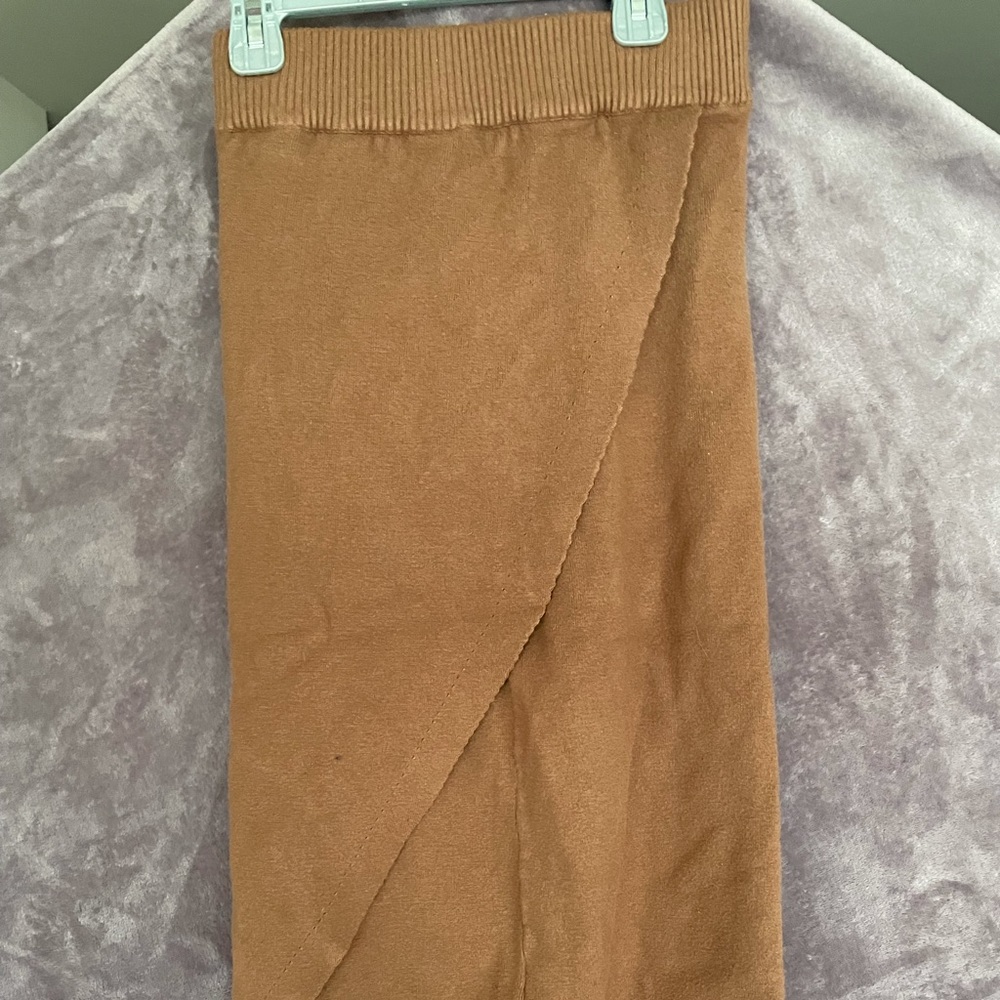 Brown layered skirt
